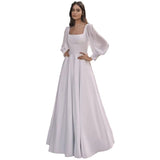 Wedding Dress 2026 New Long-Singue Long Chiffon Bridal Dress Long Fashion Showback Dress HZ0517