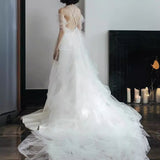 Wedding Dress 2026 Spring New Lint Temperament Tailings Family Travel Fashion Light Yarn HZ0517