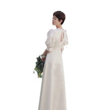 Light Wedding Dress 2026 New French Retro Simple Daily Travel Shot Super Xiansen Thin Travel Long Dress HZ0517