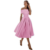 2026 Spring New Side Shoulder Dinner Official Dress Dresses HZ0517