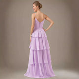 2026 Spring/Summer New Sexy Suspension Leisure Vacation Dress Purple Ball Party Evening Dress HZ0517