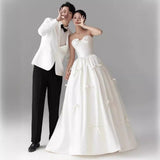 French Brao Light Wedding Dress 2026 New Bridal Lints Yarn Bow Dress Dress HZ0517