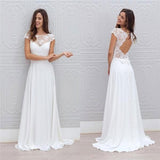 White Light Wedding Dress Wish Temperament Wedding Dress Lace Wedding Dress Chiffon Dress HZ0517