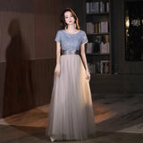 Evening Dress Bridesmaids 2026 New High-End Dress Sister Group Dress Dress Glit Performance Dress Spring Thin HZ0517