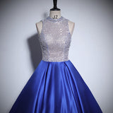 New Evening Dress Female Senior Sense Of Adult Nails Hanging Neck Host Dinner Temperament Dress Stage Dress Dress HZ0517