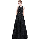 2026 New Black Banquet Evening Dress Female Long Elegant Party Host Dress Dress Dress Temperament High-End HZ0517