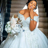 The Main Wedding Dress Shoulder 2026 New Temperament Bridal Wedding Dress Atmosphere Court Wind Tail HZ0517