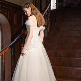 White Fishtail Light Wedding Dress Bride 2026 New Engagement Wedding Dress Welcome Yarn Lace Brae Light Wedding Dress HZ0517