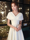 White Small Evening Dress Dress Female Banquet Temperament Light Luxury Small And Small Usually Can Wear A Small Engagement Dress Dress HZ0517