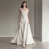 French Sling Light Wedding Dress 2026 New Simple Vertiny Bride Welcome Temperament Thin Famous Sexy Dress HZ0517