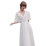 Fat Mm Evening Dress Dress Fat Sister Dress High-End 200 Pounds Certificate Registration Wedding Dress Is Very Thin HZ0517