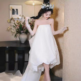 Brased Light Wedding Dress 2026 Spring New Certificate Fairy Princess Skirt Exterior Yarn Welcome Small Wedding Dress HZ0517