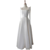 French Light Wedding Dress 2026 New Winter Fasting Slings Thin Bride Go Out Yarn Temperament Travel Dress HZ0517