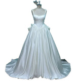 Suspension Wedding Dress 2026 New French-Style Fasted Face Show Thin Court Poncho Skirt Tail Dream Main Wedding Dress HZ0517