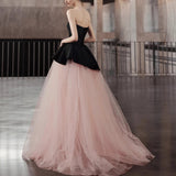 Black Pink Breasted Evening Dress Women 2026 New Toasting Banquet Small Graduation Ceremony Host Annual Meeting HZ0517