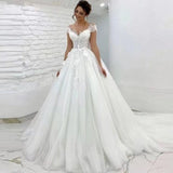 Direct Main Wedding Dress 2026 New Bridal Lace Word Shoulder-To-Shoulder Big Tail Wedding Dress HZ0517