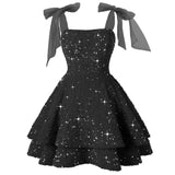 Shiny Liangli Short Back School Festival Dress 2026 Fine Shoulder Belt Short Ball Dresses Bow Cocktail Dress HZ0517