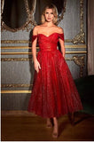 Word Shoulder Evening Dress 2026 New Fashion Temperament Elegant Air Show Back Evening Dress Banquet Party HZ0517