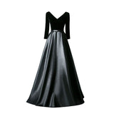 Black Evening Dress Party 2026 New Long Elegant Bodydresser Choir Dress Dress Girl HZ0517