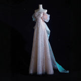 French Light Luxury Heavy Industry Evening Dress Shoulder High-End Squint Fishtail Welcome To Go Out Light Wedding Dress Dress Dress HZ0517