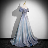 Starry Sky Gradient Evening Dress Female New Host Dignified Atmosphere Adult Ceremony Annual High-End Light Luxury Niche Vocals HZ0517