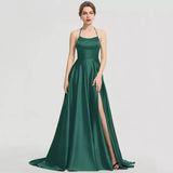 Sexy Dew Evening Dress 2026 New Densiness Shoulder With Open Fork Ball Dress HZ0517