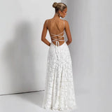 2026 Spring New Sexy Sling Temperament Long-Term Show Back Ball Evening Dress Dress HZ0517