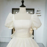 French Main Wedding Dress 2026 Spring New Bridal Temperament Simple Mori Super Fairy Princess Wind Tail Wedding Dress HZ0517