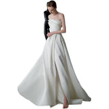 The Linden Wedding Dress 2026 New Bridal Simple Sen System Super Fairy Out Yarn Temperament Thin French Breast-Shape Dress HZ0517
