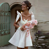 Simple Dingy Light Wedding Dress New Hanging Lead The Registration Of Small Children Travel To Shoot Evening Dress HZ0517