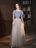 Evening Dress Bridesmaids 2026 New High-End Dress Sister Group Dress Dress Glit Performance Dress Spring Thin HZ0517