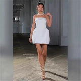 New Women's Clothing New Breast-Faced Sexy Shoulder Section Dress Dress Dress Woman HZ0517
