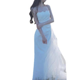 Suspension Light Wedding Dress 2026 New French Denwear Dress Dress Bridal White Welcome Out Of The Yarn Small Tail HZ0517