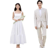 White Certificate Registration Light Wedding Dress French Small Dress With Engagement Dress High Sense Can Usually Wear Summer HZ0517