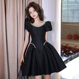 Black Little Dress Banquet Dress 2026 New Spring Short Birthday Party Small Dress Wearing Dress Every Day HZ0517