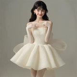 Small Morning Dress New Dinner Party Birthday Party Toast Light Luxury Bride Wedding Light Wedding HZ0517