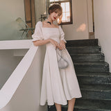 Small Man Evening Dress Woman 2026 New Banquet Temperament Can Usually Wear A White Dress Dress French Style HZ0517