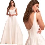 French-Style Sedation Light Wedding Dress 2026 New Naked Bride Go Out To The Yarn To Get The Registration Dress HZ0517