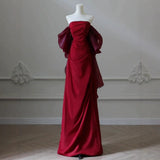 New Chinese Morning Robe Bride Wedding Toast Dress Engagement Dress High-End Light Small French Bram Dress Woman HZ0517