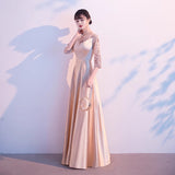 Choir Performance Suit 2026 New Temperament Annual Meeting Presided Over The Dress Women's Poetry Recitation Performance Of The New Long Dress HZ0517