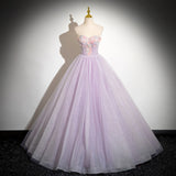 One-Word Shoulder Fairy Purple Banquet Evening Dress 2026 New Heavy Industry Ponopne Dress Dress Skirt Dress Skirt HZ0517