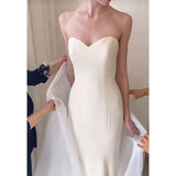 French Light Wedding Dress 2026 New Summer Brides Can Usually Wear A Simple License To Go Out Yarn HZ0517