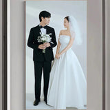 Korean Light Wedding Dress 2026 New High-End Bridal Travel Simple Temperament To Marry Welcome Women HZ0517