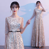 Grand Choral Performance Costume Female Dress Host Conductor Dress Student Poetry Recitation Competition Stage Performance Costume HZ0517