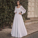 Wedding Dress 2026 New Long-Singue Long Chiffon Bridal Dress Long Fashion Showback Dress HZ0517