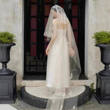 Bride Light Wedding Dress Female French Go Out To Syarsen Marriage Engagement Toasting Small Corset Dress HZ0517