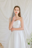 Korean Version Of Simple Breast-Wear Wedding Dress 2026 New Sen Series Super Fairy Retro Sweet Dress Travel Photo Wedding Dress HZ0517