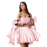 New 2026 Chest-Speaned High-End Feeling Short Dress Banquet Birthday Small Man Gold Breeze Evening Dress 1067 HZ0517