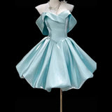 Dress New One-Word Shoulder Dress Poncho Dress Short Lantern Dress Vocal Art Exam Registration Toaster HZ0517