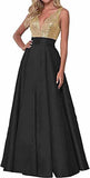 Women's Lien Rose Gold Evening Dresses Ball Dresses V-Necked Backs Of The Leadsmaid's Dresses Dinner Party Evening Dresses HZ0517